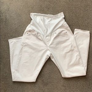 White Gap Maternity Jeans
